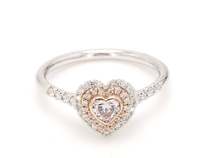 Stunning Australian Pink Heart Shaped Diamond Ring