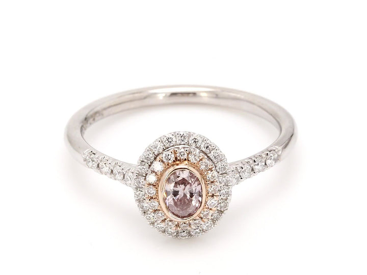 Stunning Australian Pink Round Diamond Ring