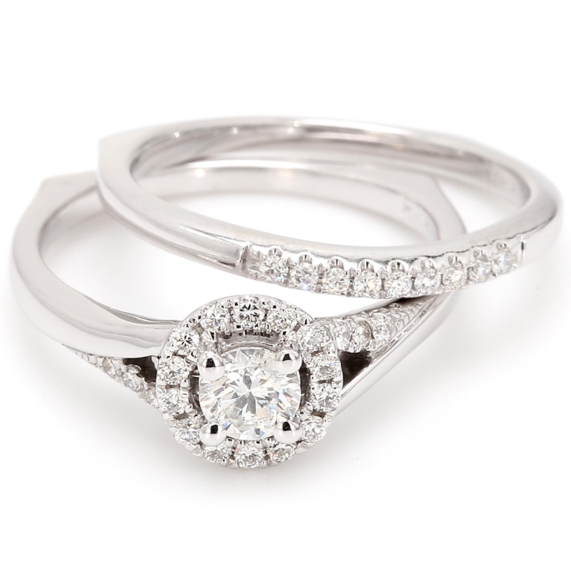 Stunning Canadian Diamond Bridal Set