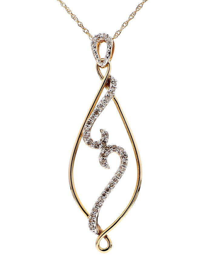 Diamond and Gold Pendant